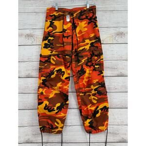 Rothco‎ Military BDH Cargo Camouflage Pants Men's Size XXS Orange/Brown Camo